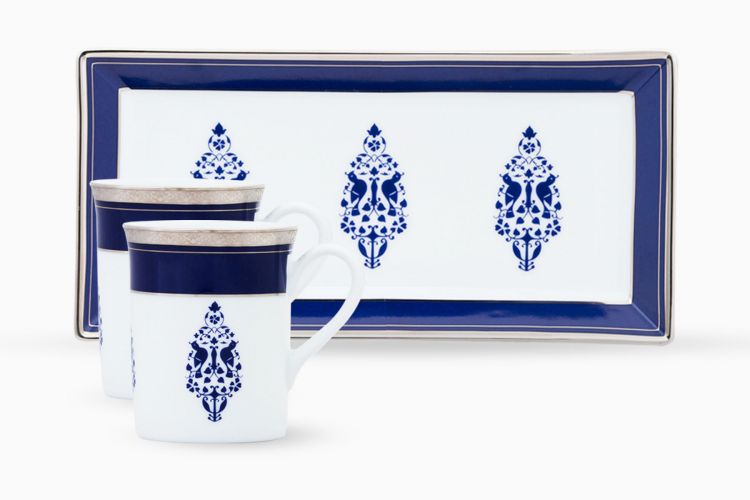 JODHPUR EVENINGS MUGS AND TRAY SET