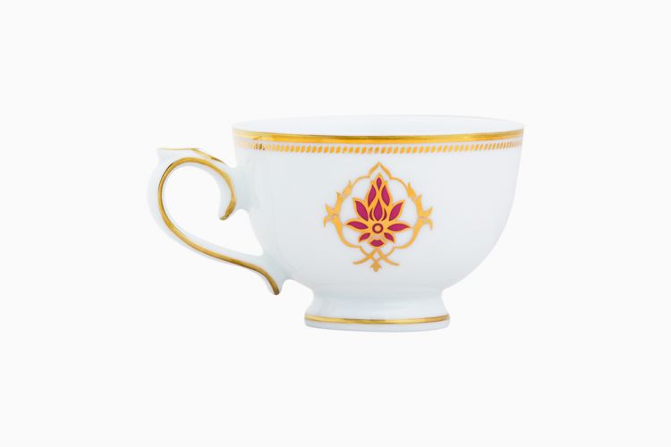THE LOTUS AT FATEHPUR TEA CUP AND SUACER (SET OF 6) - Image 2