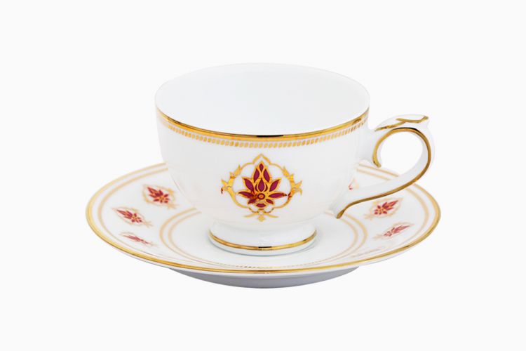 THE LOTUS AT FATEHPUR TEA CUP AND SUACER (SET OF 6) - Image 4